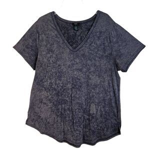 🌹Blue V Neck  Tee Shirt sz 1X